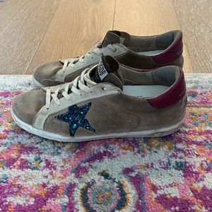Unique golden goose superstar suede sneakers size 38